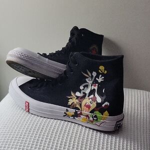 Converse Kids Black Cartoon High-Tops